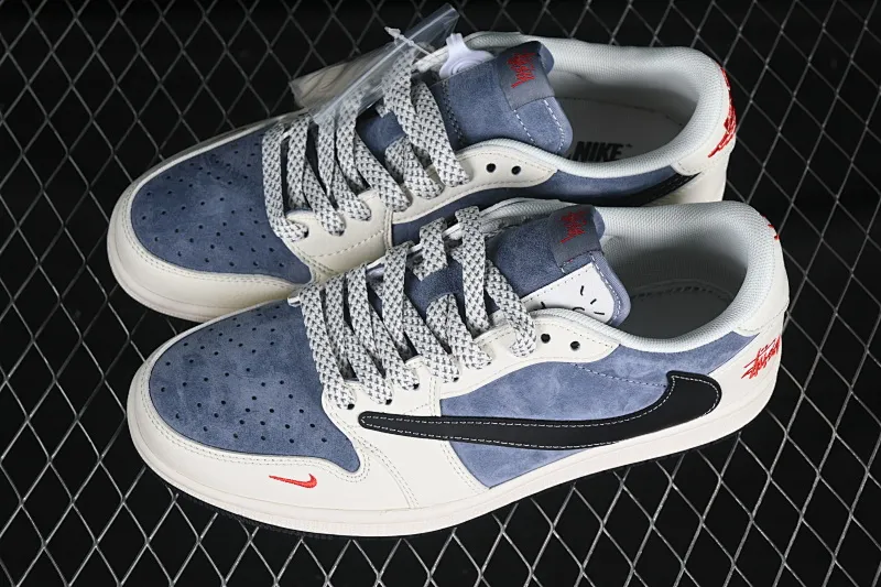 All Categories Air Jordan Jordan Series Basketball Shoes Air Jordan 1 Low High-end Customized Low-top Sneakers Travis Scott x Fragment Design x Air Jordan 1 Low OG SP Joe 1 Stusi Co-branded Off-white Gray Black Hook Low-top Cultural Casual Sneakers XZ6188-578